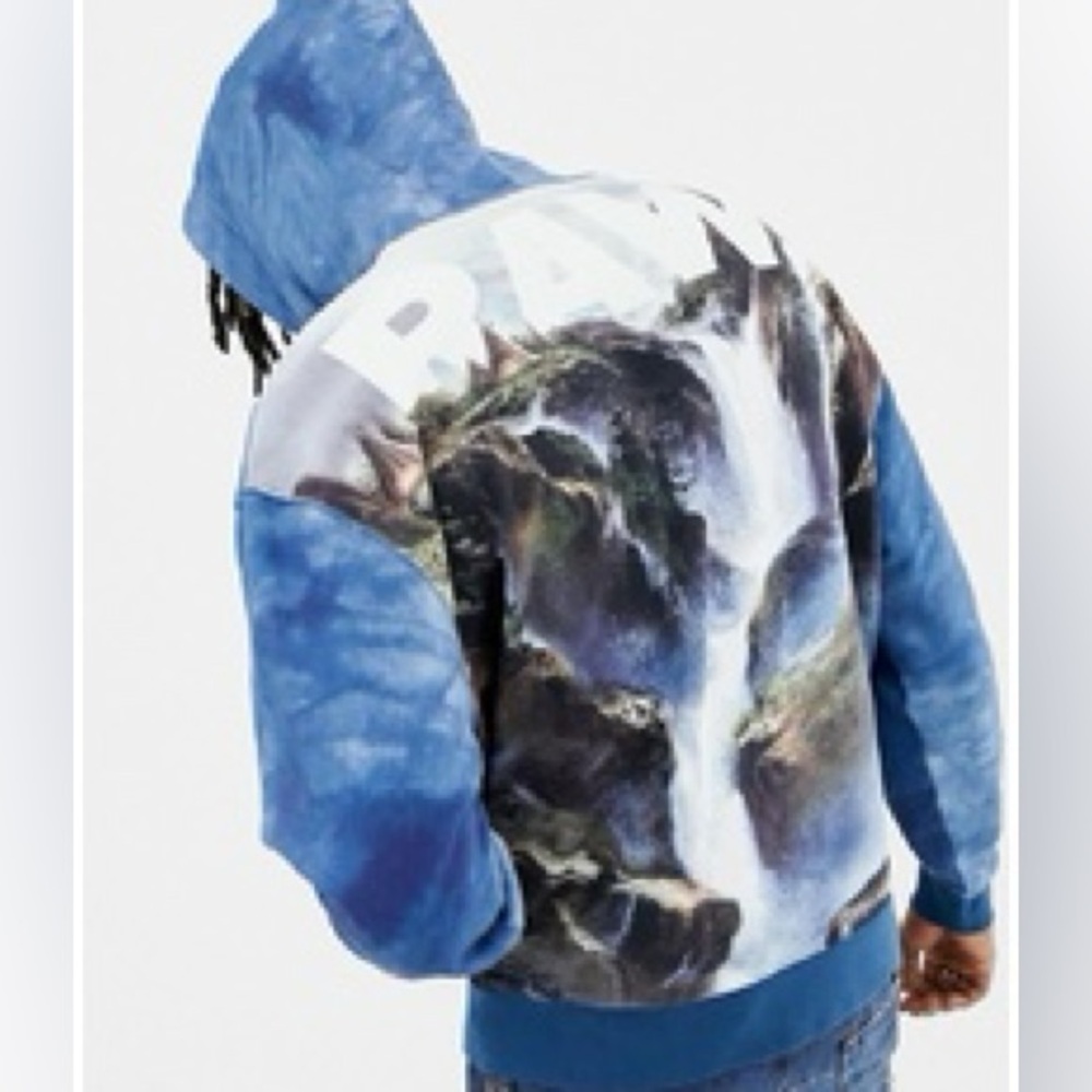 JADEN SMITH + G-STAR RAW FORCES OF NATURE HOODIE WATERFALLS SWEATSHIRT Large